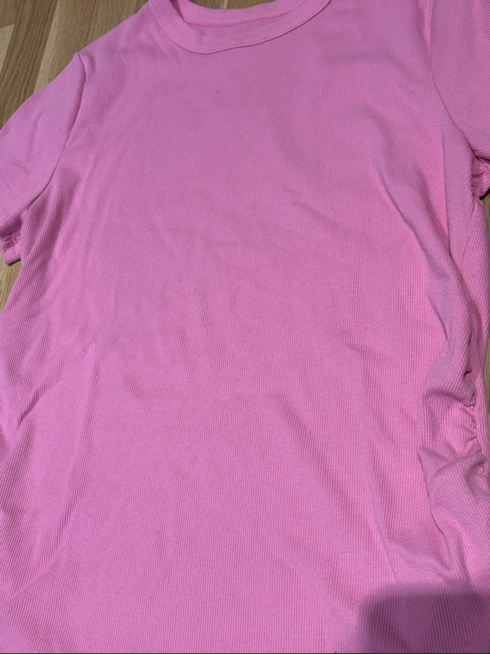 Old Navy Maternity Snug Short-Sleeve T-Shirt, Size X-Large, Hydrangea Pink Color - Picture 3 of 6